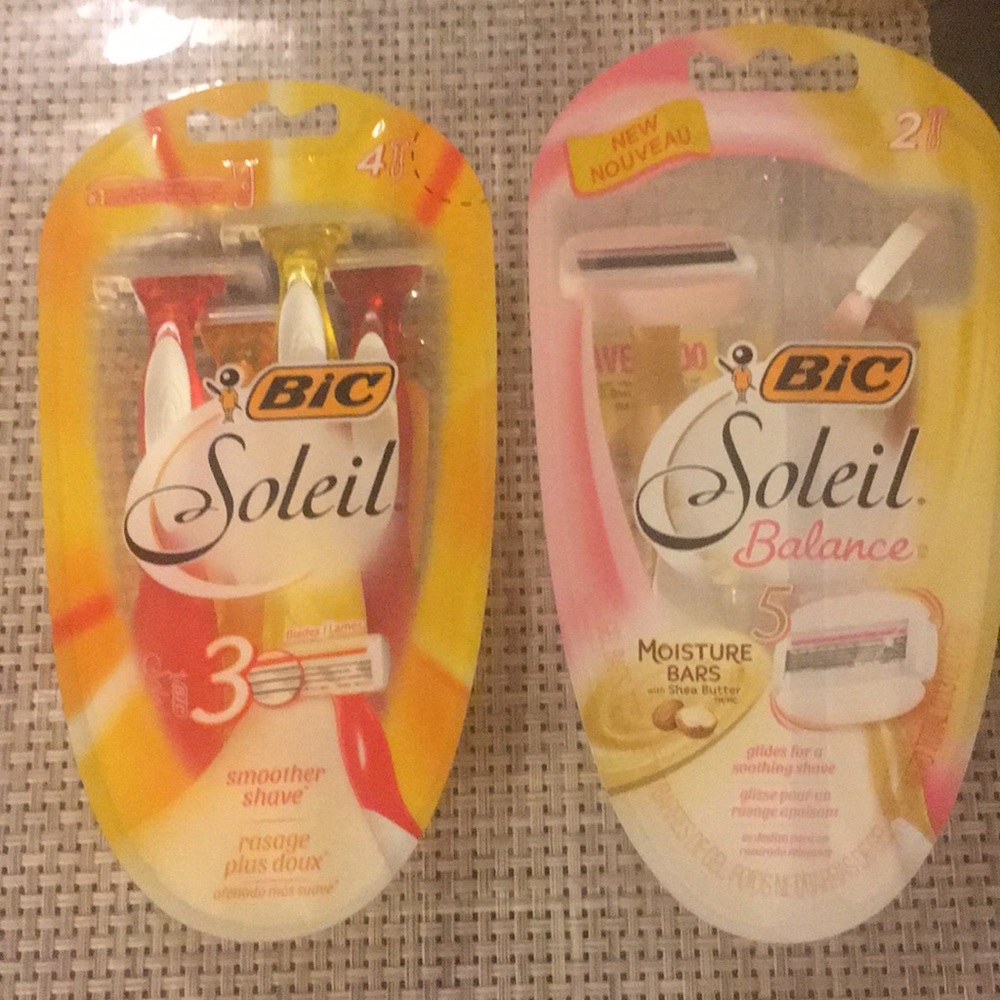Two new Bic Soleil razors